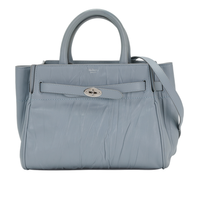 Medium Bayswater, &pound;450, Handbags, Blue, Leather, Front view